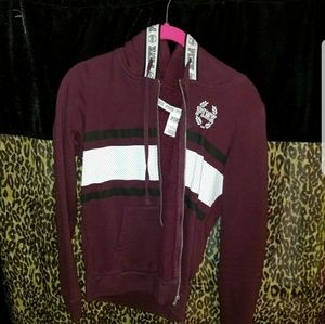 Vs pink full zip hoodie